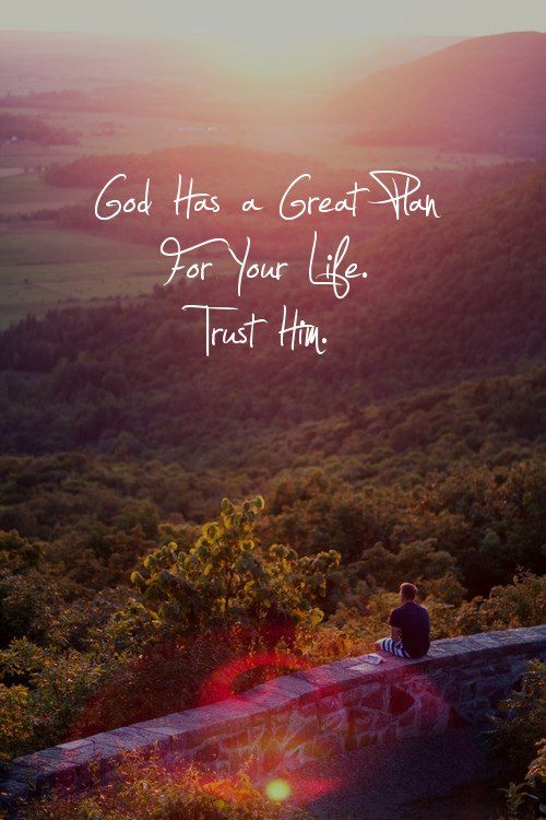 All we have to do is Trust Him..